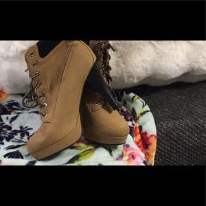 Ladies Army Style Boots